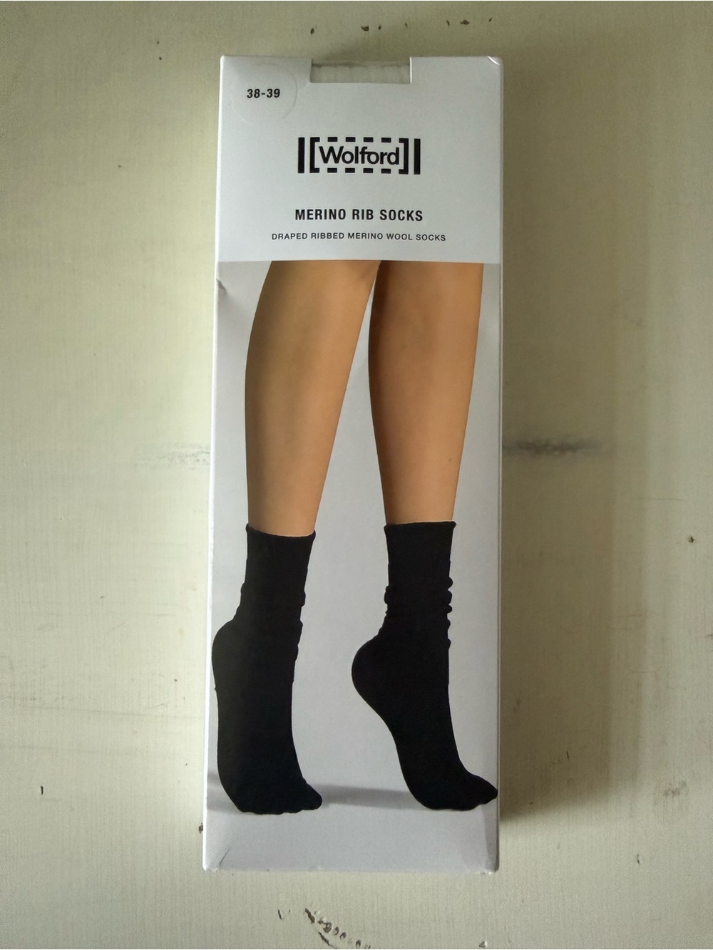 Wolford merino wool ribbed socks • NWT • Women’s 7-8